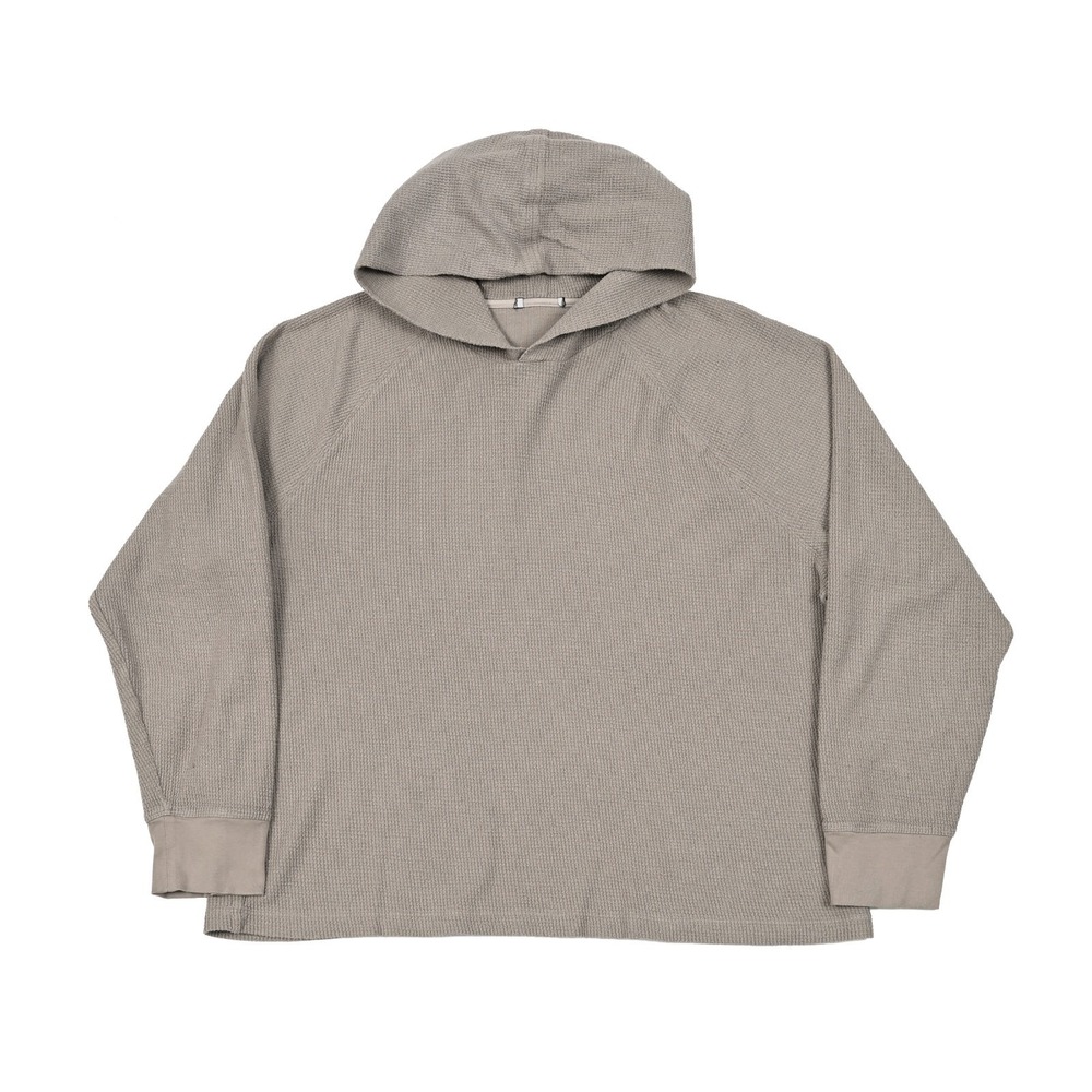 James Perse Originals Men's Hooded Waffle Cotton Cashmere Sweater Size 3/Large